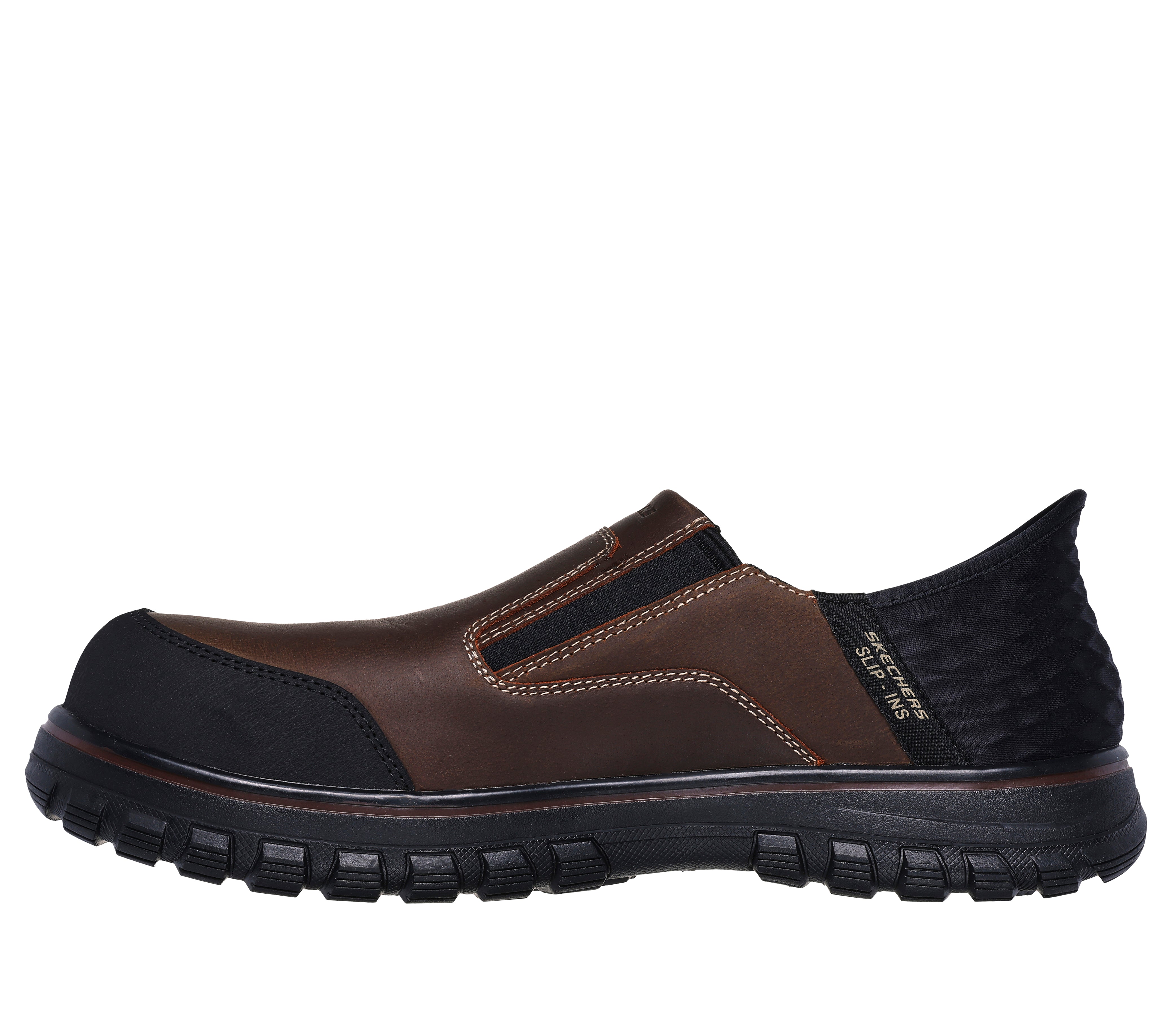 Skechers Work Slip-Ins: Mccoll-Loeman 7.5 Men's Brown Skechers Work Slip-Ins: Mccoll-Loeman 7.5 Men's Brown