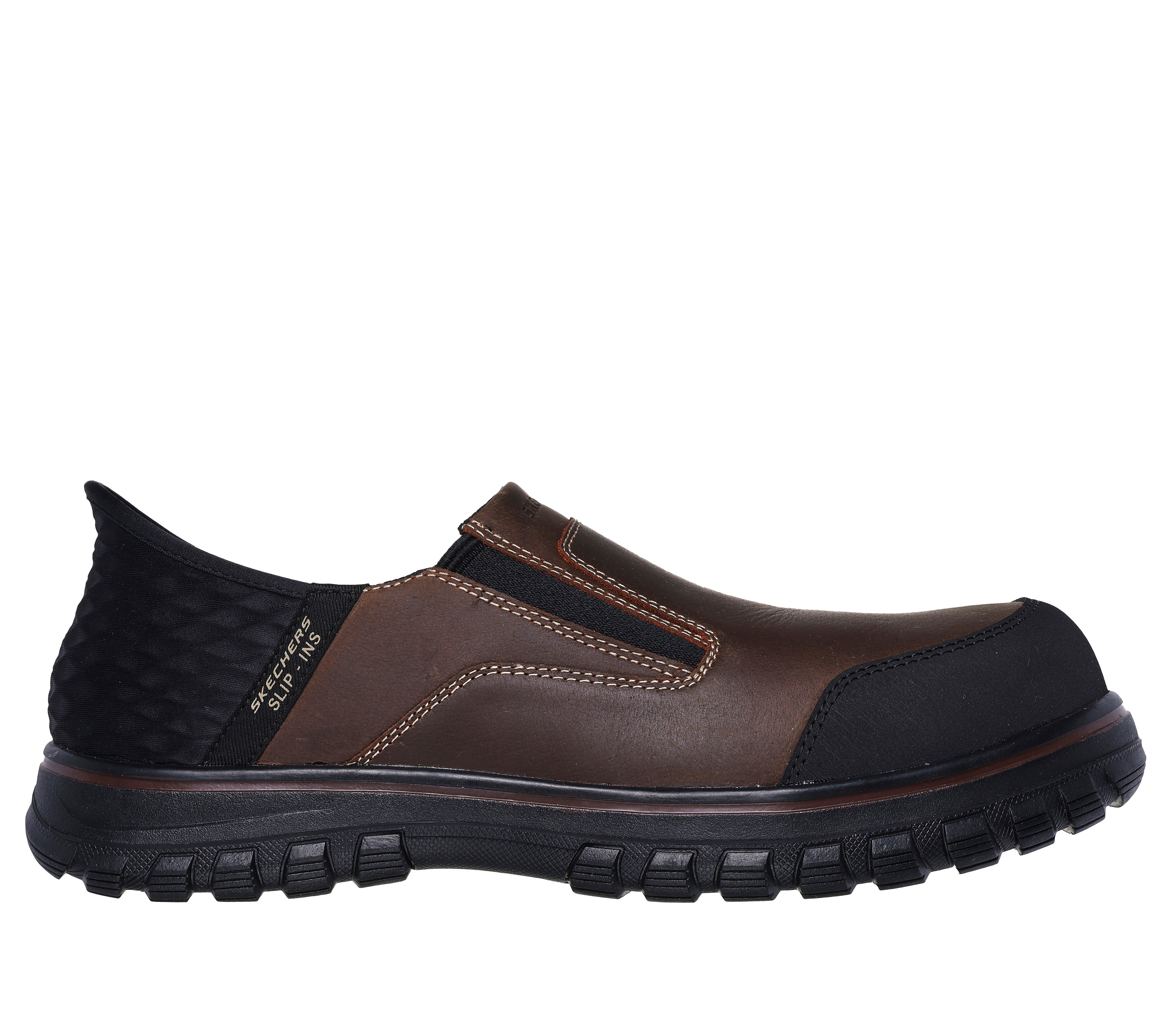 Skechers Work Slip-Ins: Mccoll-Loeman 7.5 Men's Brown Skechers Work Slip-Ins: Mccoll-Loeman 7.5 Men's Brown